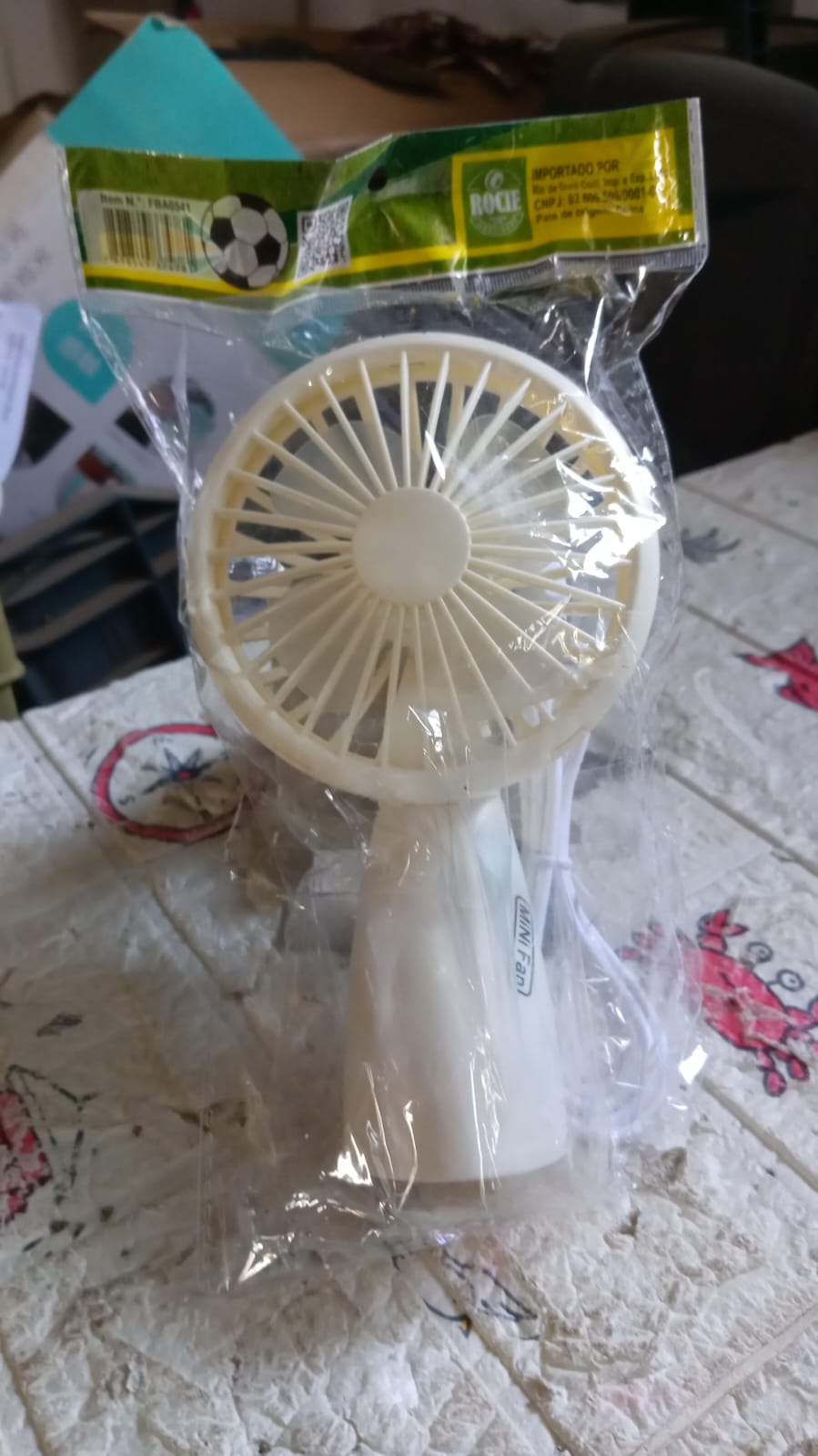 Mini Handheld Fan Portable Rechargeable Easy to Carry for Home Office 1 Pc