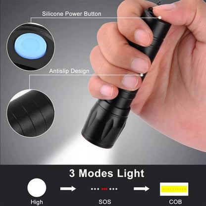 LED USB Rechargeable Mini Flashlight – Ultra-Bright Tactical Emergency Light