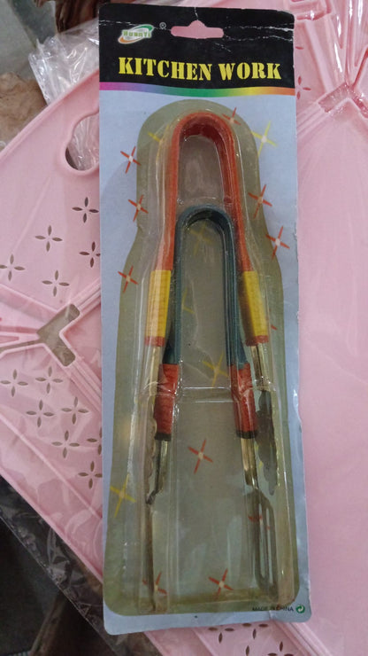 Stainless Steel Multipurpose Utility Tong / Serving Food Tongs  (2 Pcs Set)