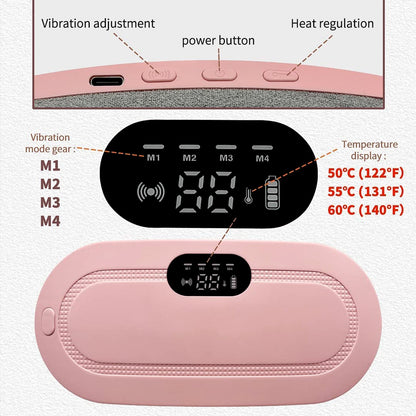 Electric Rechargeable Heating Belt for Waist & Abdomen (1 Pc)